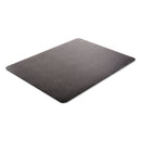 deflecto EconoMat Occasional Use Chair Mat for Low Pile Carpet, 46 x 60, Rectangular, Black