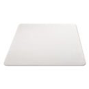 deflecto EconoMat All Day Use Chair Mat for Hard Floors, 46 x 60, Rectangular, Clear