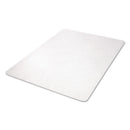 deflecto EconoMat All Day Use Chair Mat for Hard Floors, 46 x 60, Rectangular, Clear