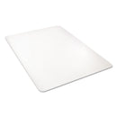 deflecto All Day Use Chair Mat - Hard Floors, 36 x 48, Rectangular, Clear