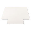 deflecto EconoMat All Day Use Chair Mat for Hard Floors, 36 x 48, Lipped, Clear