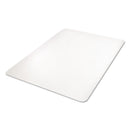 deflecto All Day Use Chair Mat - Hard Floors, 36 x 48, Rectangular, Clear