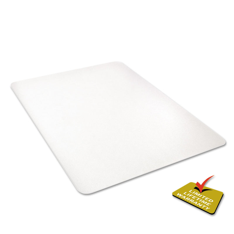 deflecto All Day Use Chair Mat - Hard Floors, 45 x 53, Rectangle, Clear