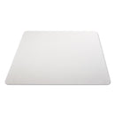 deflecto All Day Use Chair Mat - Hard Floors, 45 x 53, Rectangle, Clear