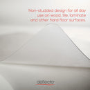 deflecto All Day Use Chair Mat - Hard Floors, 36 x 48, Rectangular, Clear