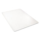 deflecto All Day Use Chair Mat - Hard Floors, 45 x 53, Rectangle, Clear
