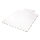 deflecto EconoMat All Day Use Chair Mat for Hard Floors, 36 x 48, Lipped, Clear