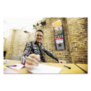 Safco Onyx Mesh Literature Rack, Five Compartments, 10.25w x 3.5d x 28.33h, Black