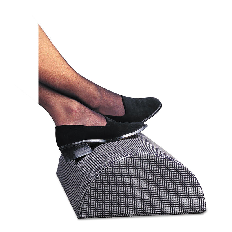 Safco Half-Cylinder Padded Foot Cushion, 17.5w x 11.5d x 6.25h, Black