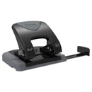 Swingline 20-Sheet SmartTouch Two-Hole Punch, 9/32" Holes, Black/Gray