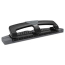 Swingline 12-Sheet SmartTouch Three-Hole Punch, 9/32" Holes, Black/Gray