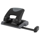 Swingline 20-Sheet SmartTouch Two-Hole Punch, 9/32" Holes, Black/Gray