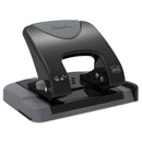 Swingline 20-Sheet SmartTouch Two-Hole Punch, 9/32" Holes, Black/Gray