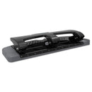 Swingline 20-Sheet SmartTouch Three-Hole Punch, 9/32" Holes, Black/Gray
