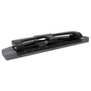 Swingline 12-Sheet SmartTouch Three-Hole Punch, 9/32" Holes, Black/Gray