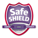 Smead Pressboard Classification Folders with SafeSHIELD Coated Fasteners, 1/3-Cut, 2 Dividers, Letter Size, Red, 10/Box