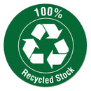 Smead 100% Recycled Pressboard Classification Folders, 2 Dividers, Letter Size, Green, 10/Box