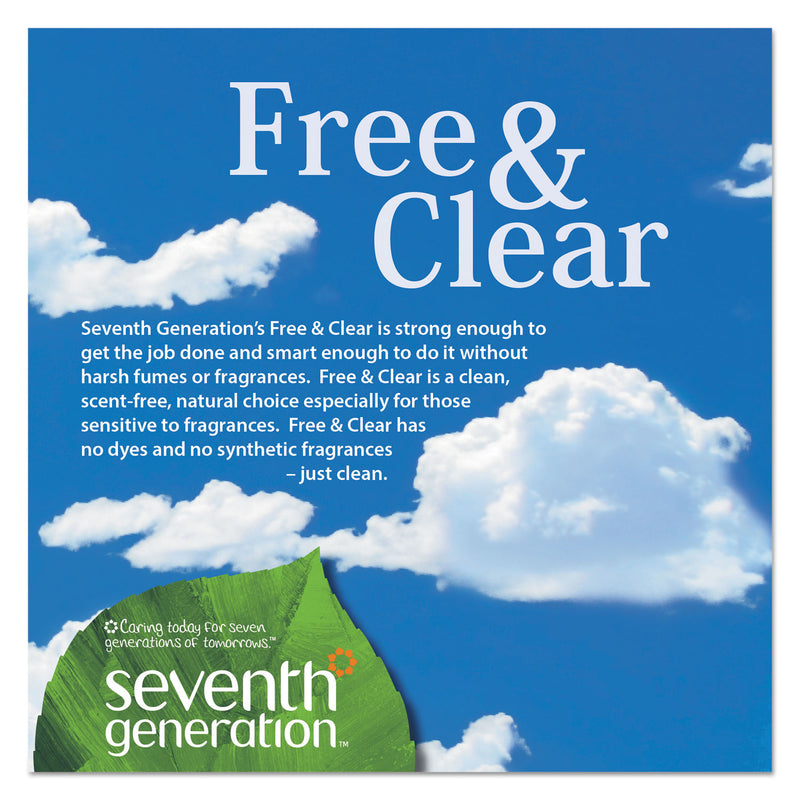 Seventh Generation Natural Dishwasher Detergent Concentrated Packs, Free and Clear, 45 Packets/Pack