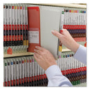 Smead End Tab Pressboard Classification Folders with SafeSHIELD Coated Fasteners, 1 Divider, Letter Size, Gray-Green, 10/Box