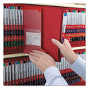 Smead End Tab Pressboard Classification Folders with SafeSHIELD Fasteners, 2 Dividers, Letter Size, Bright Red, 10/Box