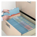 Smead Colored Top Tab Classification Folders, 2 Dividers, Letter Size, Blue, 10/Box