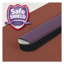 Smead Pressboard Classification Folders with SafeSHIELD Coated Fasteners, 1/3-Cut, 2 Dividers, Letter Size, Red, 10/Box