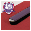Smead Four-Section Pressboard Top Tab Classification Folders with SafeSHIELD Fasteners, 1 Divider, Letter Size, Bright Red, 10/Box