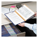 Smead Eight-Section Pressboard Top Tab Classification Folders with SafeSHIELD Fasteners, 3 Dividers, Legal Size, Dark Blue, 10/Box