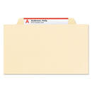 Smead Manila Four- and Six-Section Top Tab Classification Folders, 1 Divider, Legal Size, Manila, 10/Box