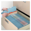 Smead Eight-Section Pressboard Top Tab Classification Folders with SafeSHIELD Fasteners, 3 Dividers, Legal Size, Blue, 10/Box