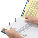 Smead 6-Section Pressboard Top Tab Pocket-Style Classification Folder, SafeSHIELD Fasteners, 2 Dividers, Legal, Dark Blue, 10/Box