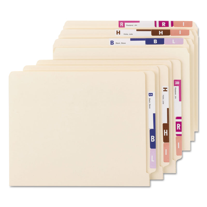Smead AlphaZ Color-Coded Labels Starter Set, A-Z, 1 x 1.63, Assorted, 10/Sheet, 220 Sheets/Box