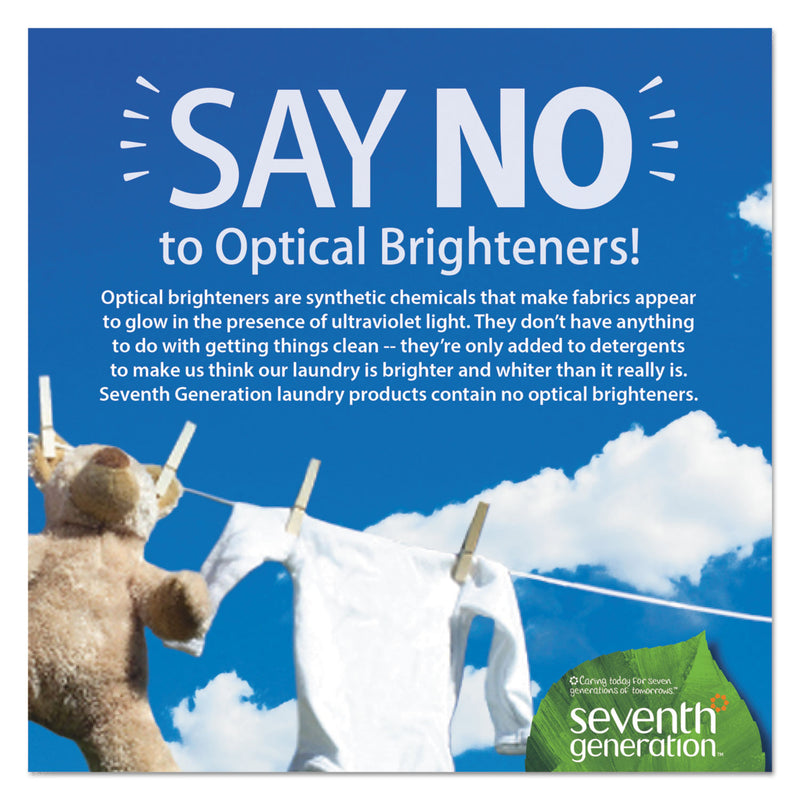 Seventh Generation Natural Laundry Detergent Packs, Powder, Unscented, 45 Packets/Pack, 8/Carton