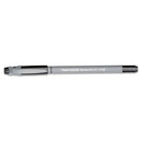Paper Mate FlexGrip Ultra Ballpoint Pen, Stick, Fine 0.8 mm, Black Ink, Gray Barrel, Dozen