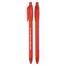 Paper Mate ComfortMate Ultra Ballpoint Pen, Retractable, Medium 1 mm, Red Ink, Red Barrel, Dozen