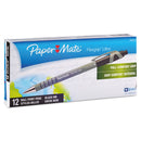 Paper Mate FlexGrip Ultra Ballpoint Pen, Retractable, Medium 1 mm, Black Ink, Black/Gray Barrel, Dozen