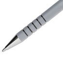 Paper Mate FlexGrip Ultra Ballpoint Pen, Stick, Medium 1 mm, Black Ink, Gray Barrel, Dozen