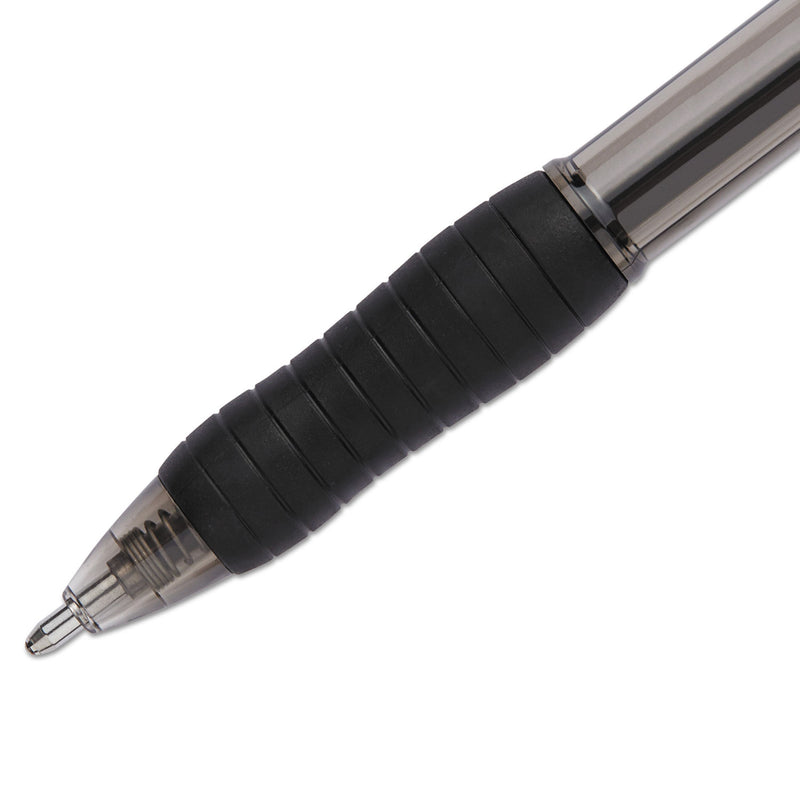 Paper Mate Profile Ballpoint Pen, Retractable, Bold 1.4 mm, Black Ink, Black Barrel, Dozen