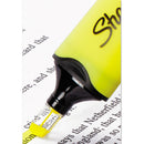 Sharpie Clearview Tank-Style Highlighter, Fluorescent Yellow Ink, Chisel Tip, Yellow/Black/Clear Barrel, Dozen
