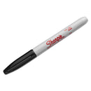 Sharpie Industrial Permanent Marker, Fine Bullet Tip, Black, Dozen