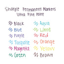 Sharpie Ultra Fine Tip Permanent Marker, Extra-Fine Needle Tip, Red, Dozen