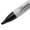 Sharpie Chisel Tip Permanent Marker, Medium Chisel Tip, Black, 4/Pack