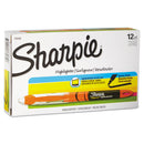 Sharpie Liquid Pen Style Highlighters, Fluorescent Orange Ink, Chisel Tip, Orange/Black/Clear Barrel, Dozen