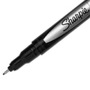 Sharpie Water-Resistant Ink Porous Point Pen Value Pack, Stick, Fine 0.4 mm, Black Ink, Black Barrel, 36/Pack