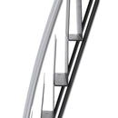 Alba Literature Floor Rack, 6 Pocket, 13.33w x 19.67d x 36.67h, Silver Gray/Black