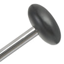 Alba Chromy Coat Stand, 12 Knobs, 16w x 16d x 70.5h, Chrome/Black