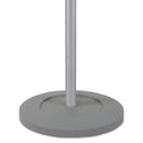 Alba Festival Coat Stand with Umbrella Holder, Five Knobs, 14w x 14d x 73.67h, Silver Gray