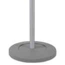 Alba Wavy Coat Tree, Six Hangers/Two Knobs/Four Hooks, 18.88w x 14d x 68.5h, Silver/Wood