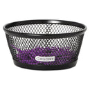 Rolodex Mesh Jumbo Nestable Paper Clip Dish, Wire Mesh, 4.3" Diameter x 2"h,  Black