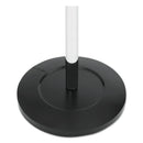 Alba Chromy Coat Stand, 12 Knobs, 16w x 16d x 70.5h, Chrome/Black